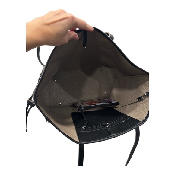 Lodis Bliss Leather Tote with Wristlet, Black - Picture 10 of 11